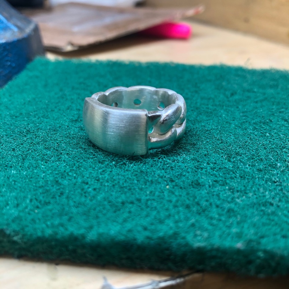 Silver Cuban link solid silver - Picture 3 of 4